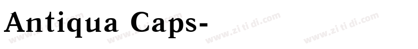 Antiqua Caps字体转换